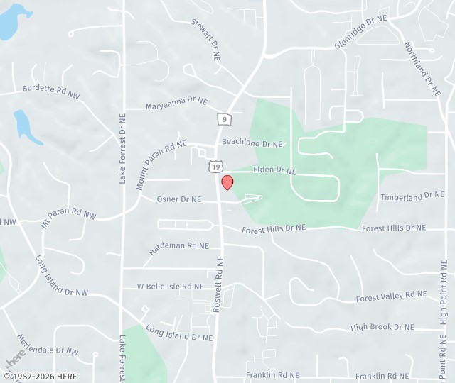 Location Map: 5163 Roswell Road Atlanta, Georgia 30342