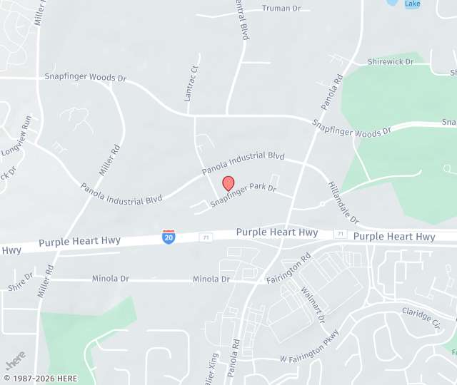 Location Map: 5280 Snapfinger Park Dr. Decatur, Georgia 30035
