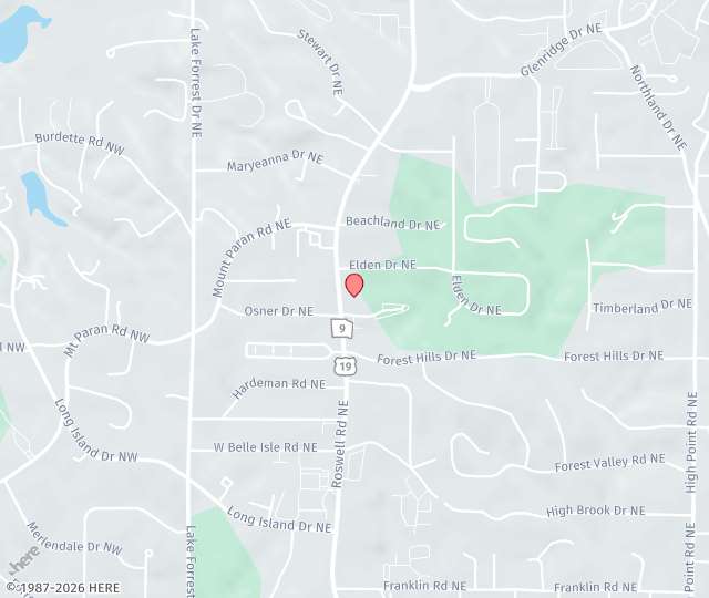 Location Map: 5163 Roswell Road Atlanta, GA 30342